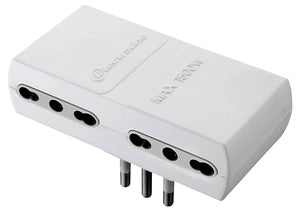 adattatore piatto 16a-4pr-bipasso figura 12 bianco cod:ferx.479