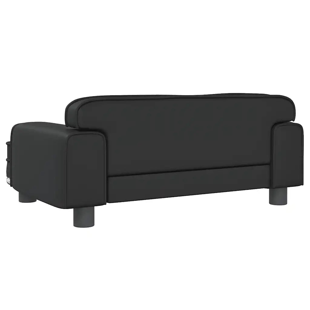 Lettino per Cani Nero 70x45x30 cm in Similpelle CFW4394050