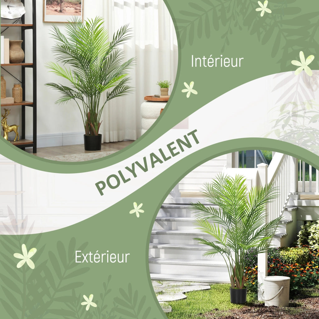 Palma artificiale 120 cm ¨C Xylo ¨C Verde con vaso plastica