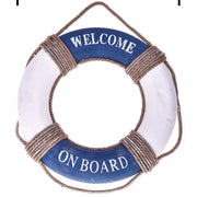 Trade Shop - Salvagente Decorativo Da Parete In Legno Decorazione Casa Arredamento Mare -