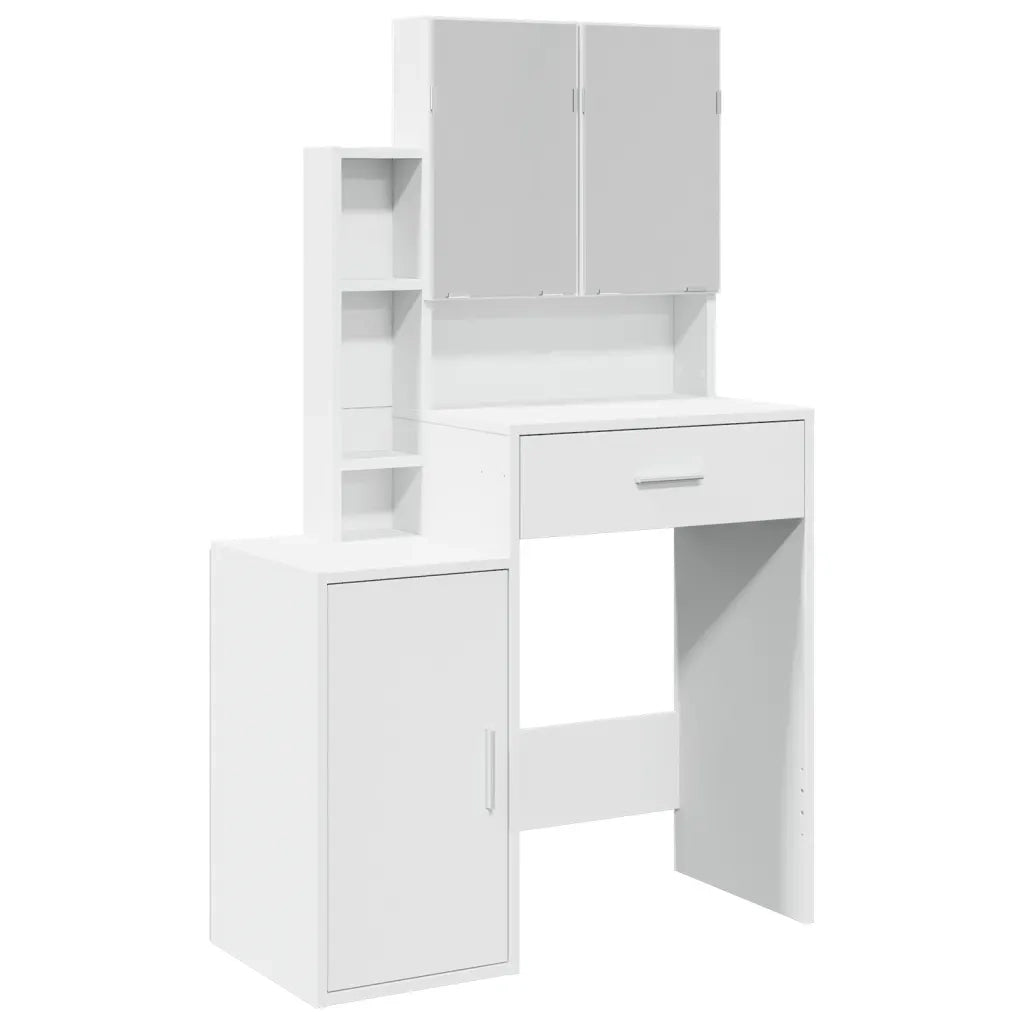 Toeletta con Armadietto Bianco 80x35x132 cm 848234
