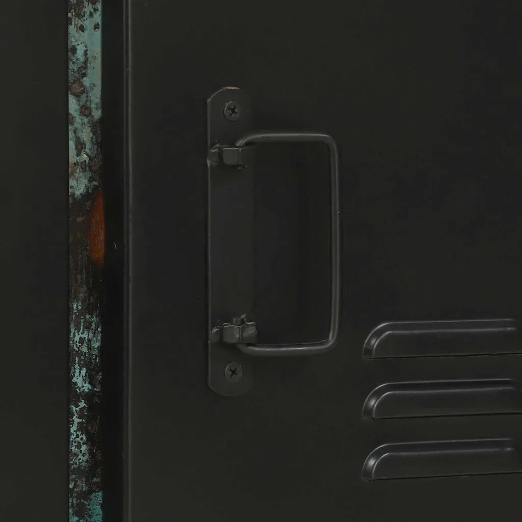 Mobile da Bagno con porta Marrone Legno Recuperato Massello 4013616
