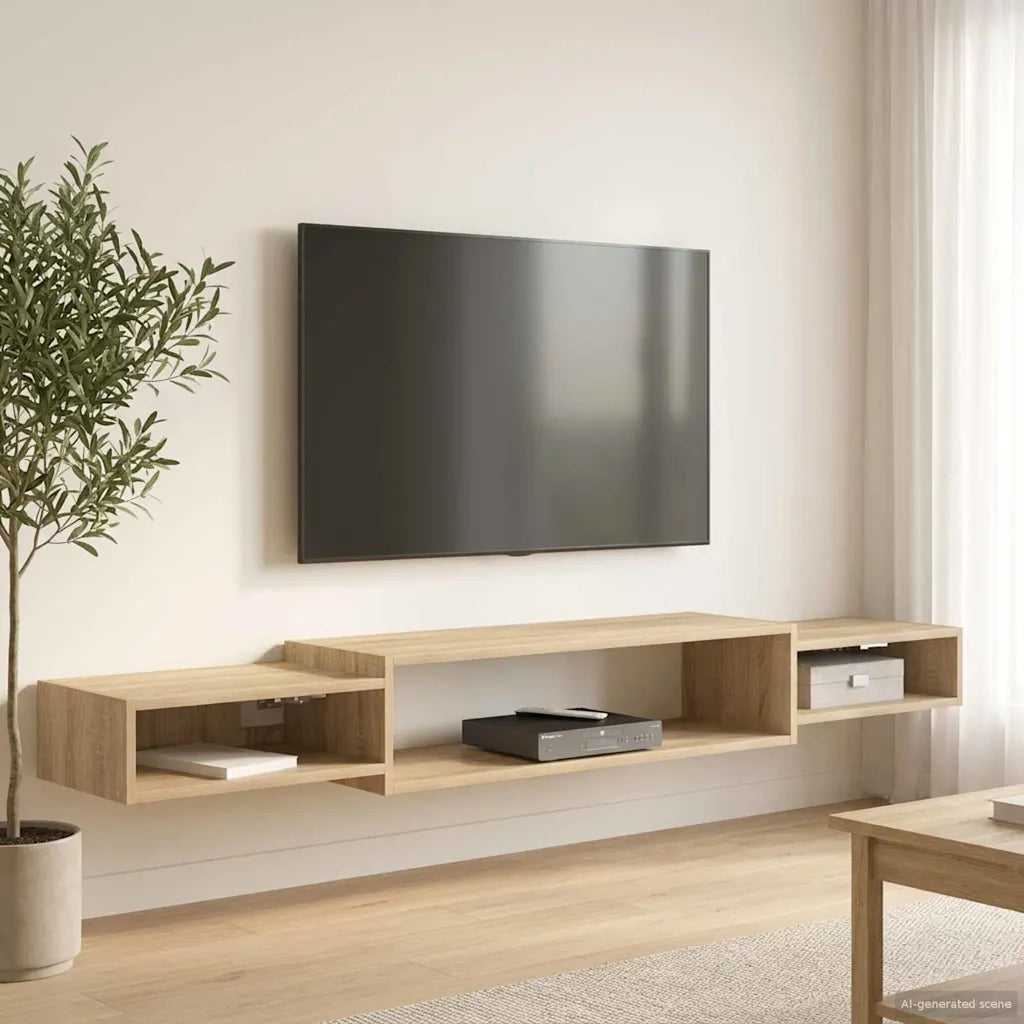 Mobile TV da Parete A parete Rovere Sonoma 180 x 28 x 21 cm