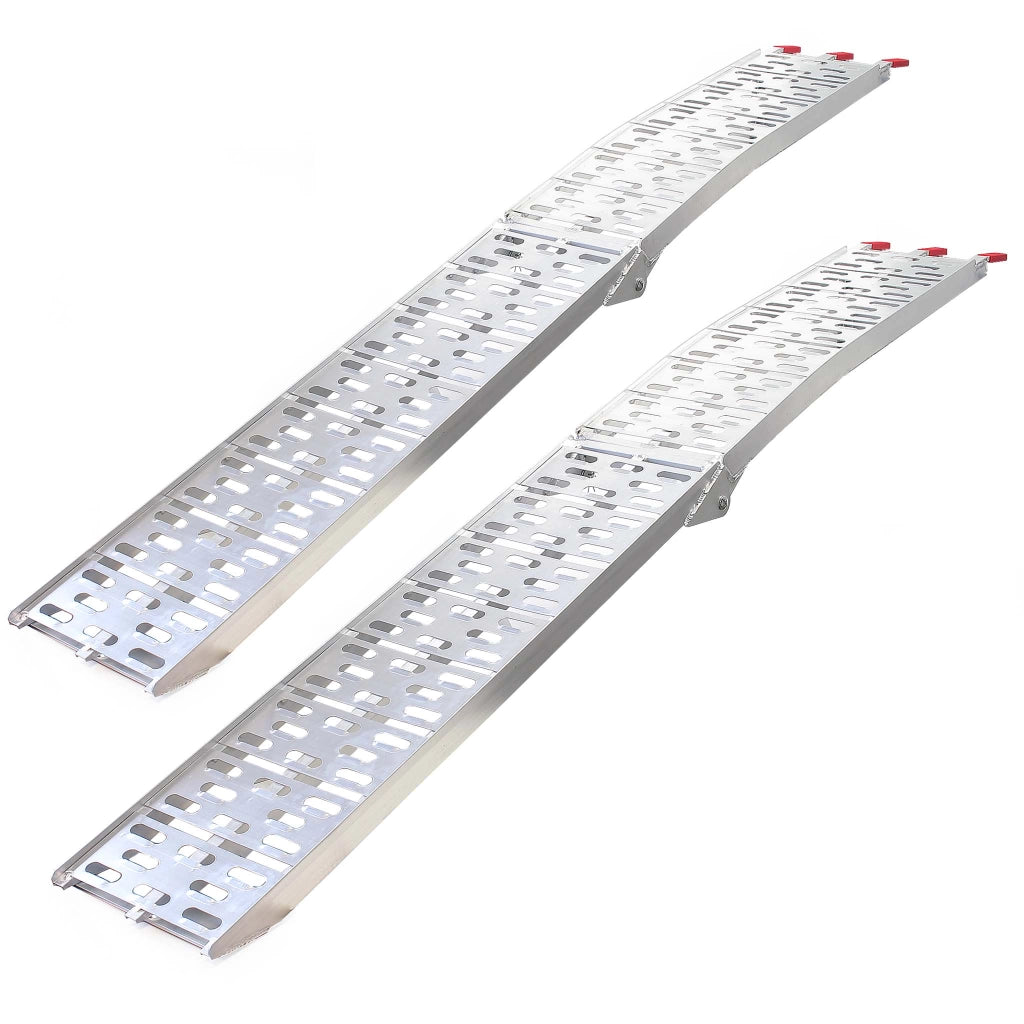 2x rampe di carico ripiegabili per moto ATV 226cm 680kg In alluminio Rampa di salita