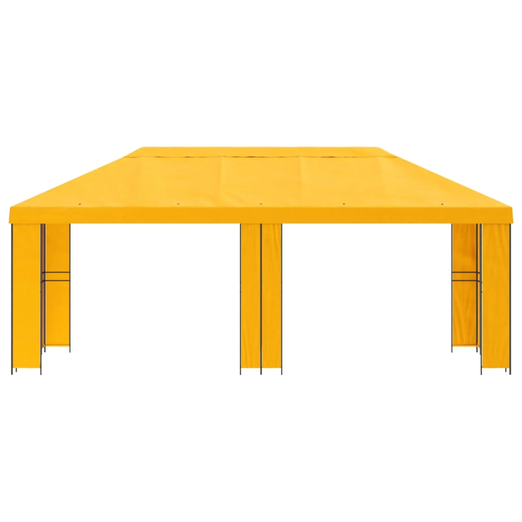 Gazebo da giardino 6 x 3 m Giallo Poliestere e Acciaio 190 3376014