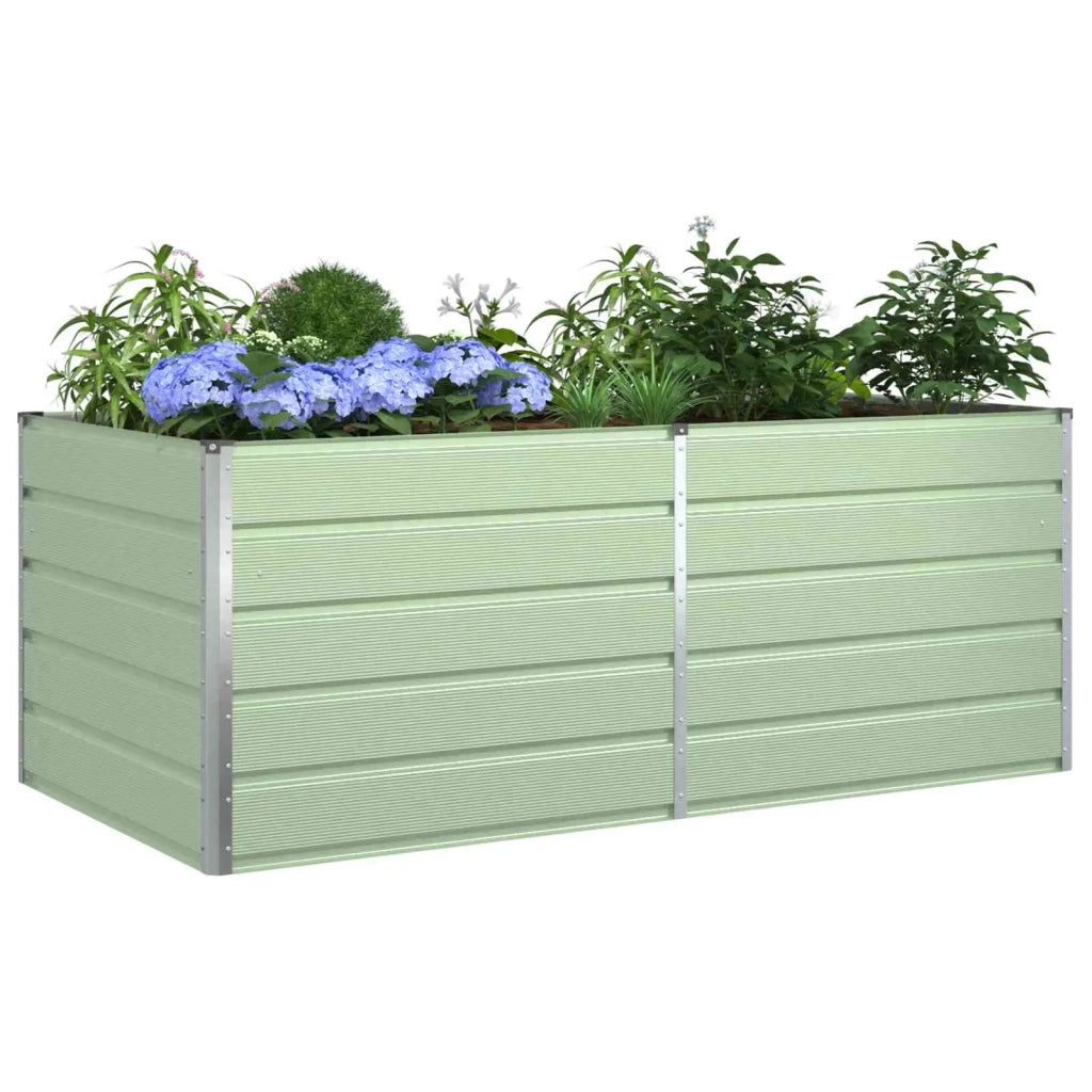 Fioriera Verde Pastello 195 x 100 x 75 cm Acciaio zincato 42018272