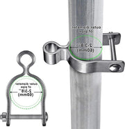Cerniera per cancello a parete - 2pz | Cerniera per cancello agricolo in acciaio inossidabile con catena a 2-3/8