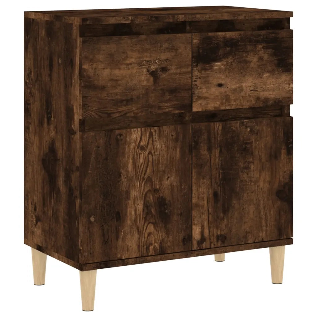 Credenza-Buffet-Armadio da cucina Rovere Fumo 60x35x70 cm in Legno Multistrato 582379