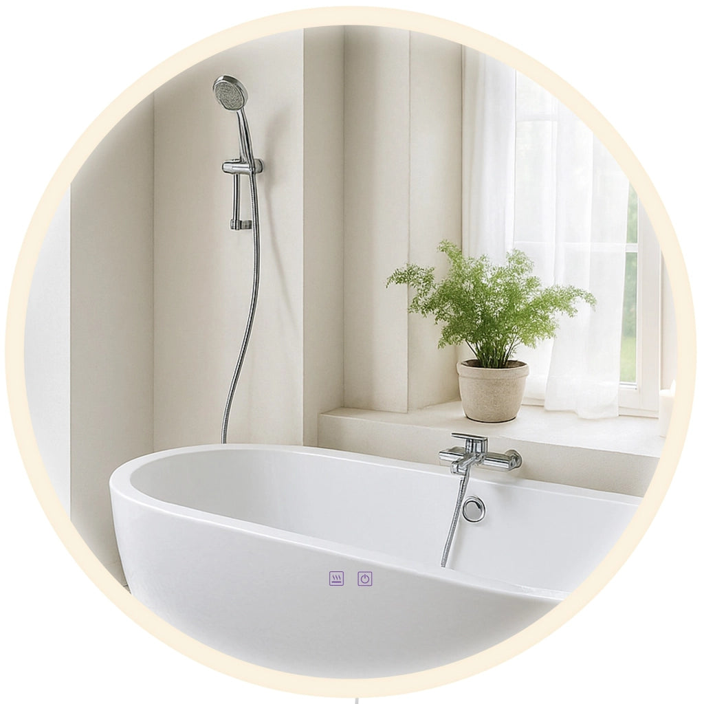 Specchio da bagno Laconia 80 senza Bluetooth