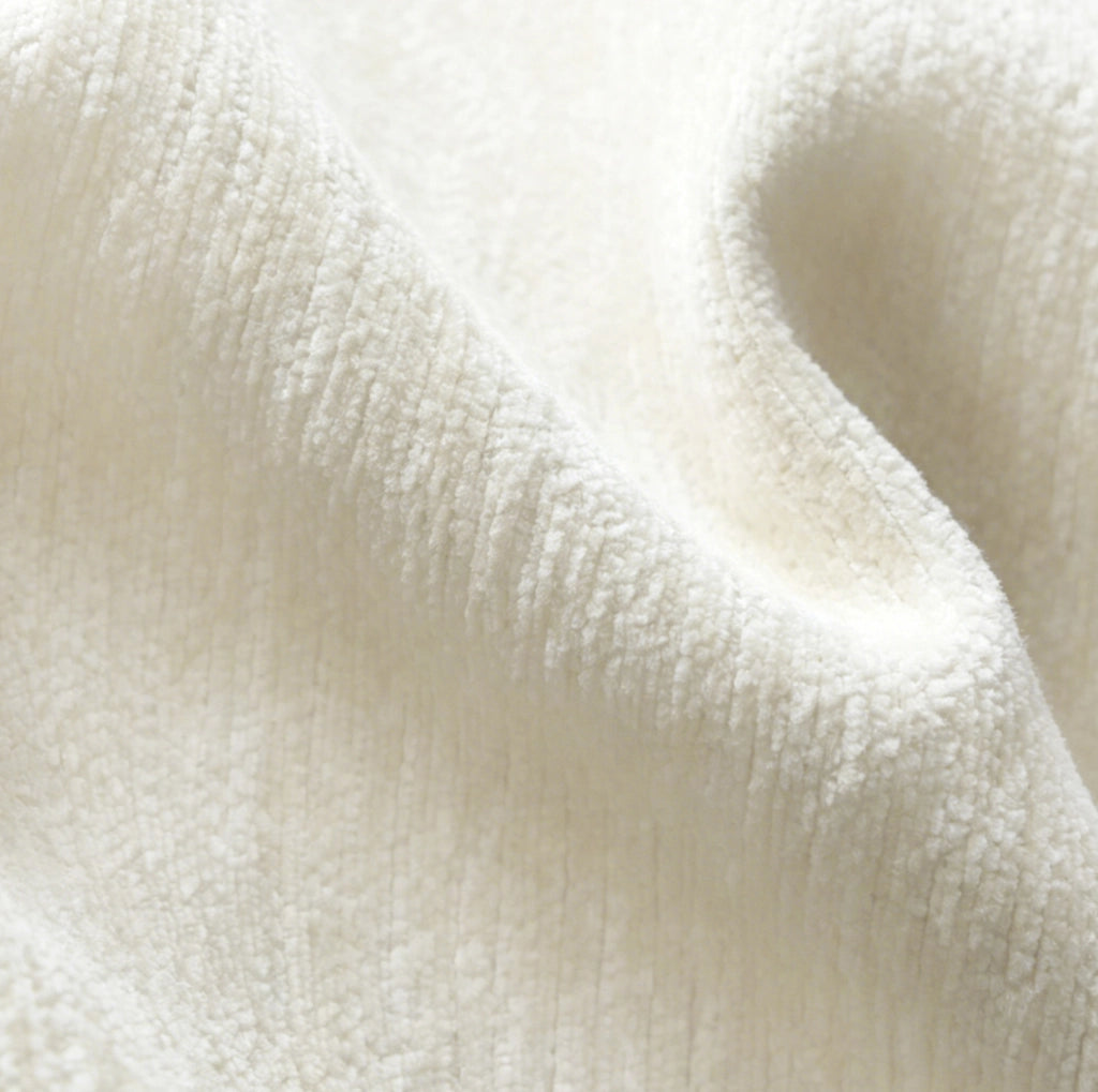 DIVANO Angolare 200x100x68 cm Tessuto Bianco Senza Montaggio