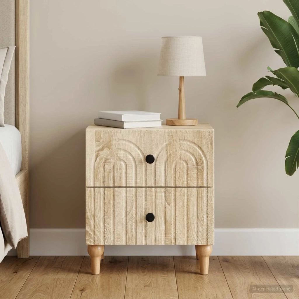 Armadio da Notte con cassetto Rovere Sonoma 43 x 34,5 x 48 cm 894069