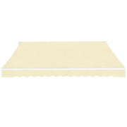 Tenda da Sole Pieghevole Manuale 600 cm Crema 276353