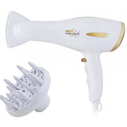 ASCIUGACAPELLI PHON 2200W MELCHIONI GOLD STYLE CON DIFFUSORE COLPO ARIA FREDDA - Melchioni