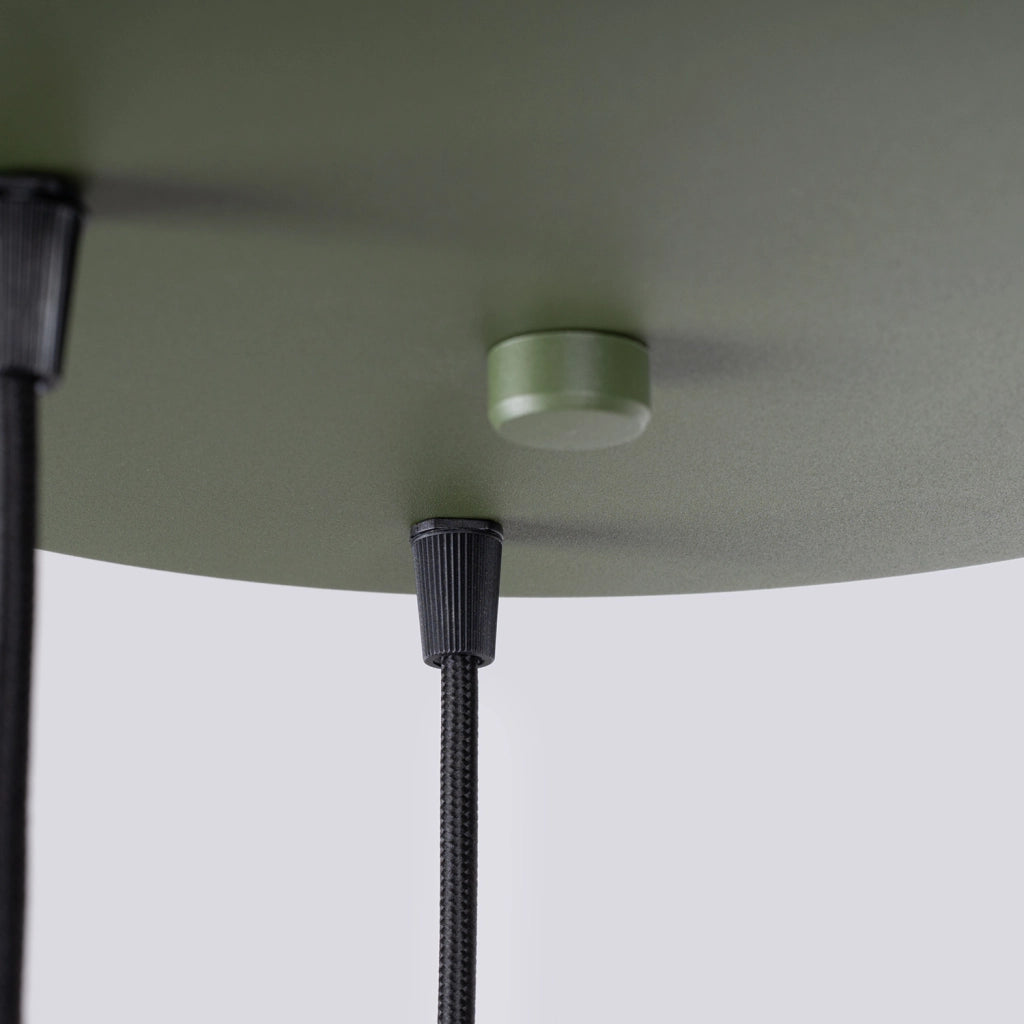 Lampadario moderno rotondo SFERA Pure Lume 3 luci verde