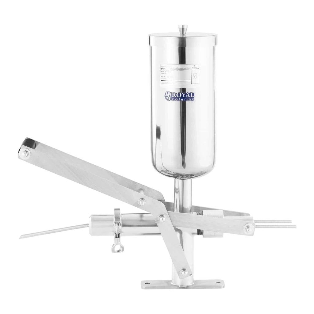 Macchina professionale per riempire e insaccare churros (volume: 5 L cilindro: ø 140 mm altezza cilindro: 375 mm materiale: acciaio inossidabile) 14_0004885