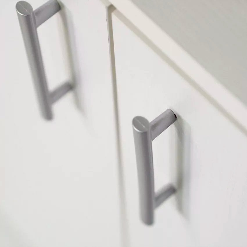 Armadietto Multiuso 2 Ante 72,3x36x81 cm in Truciolare Nobilitato Bianco