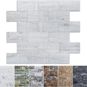Decalcomanie PVC per backsplash e parete - kit per decorare cucina, bagno e open fire - applicazione facile come trapstickers - inclusa lavagna per disegno - materiali in plastica bianca.