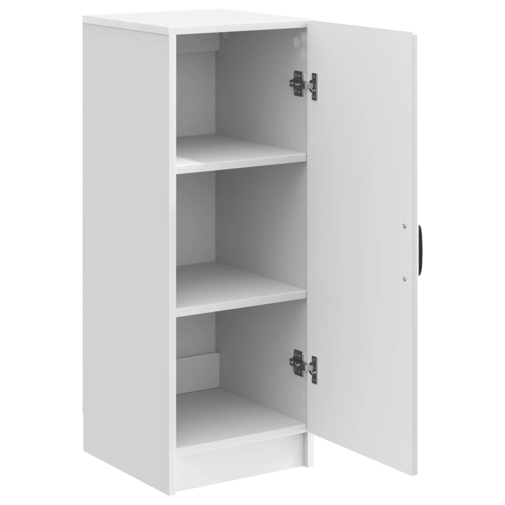 Credenza Bianco Lucido 33 x 34,5 x 87 cm Legno ingegnerizzato