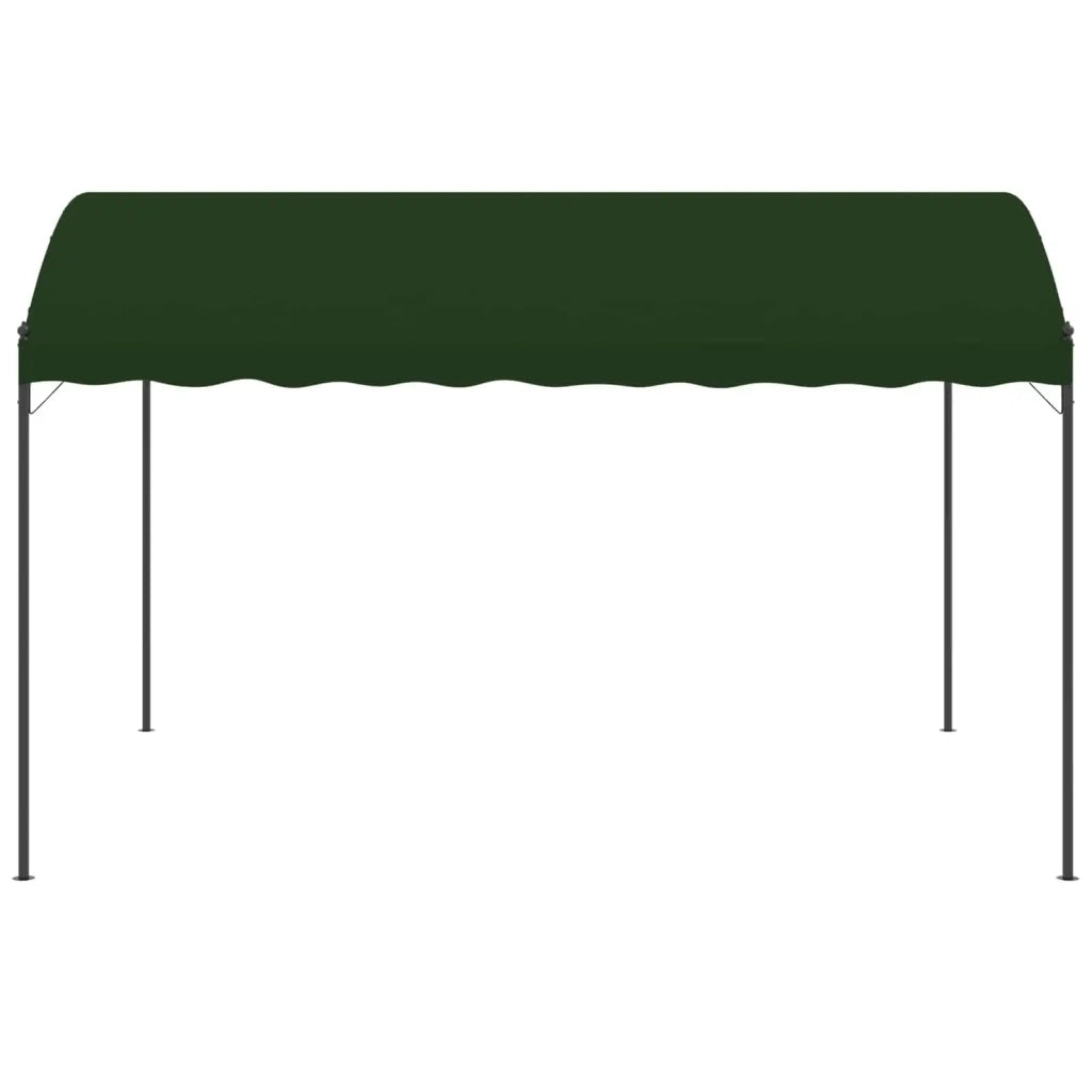 Gazebo 4 x 3 x 2,6 m Verde Poliestere e Acciaio 42030529
