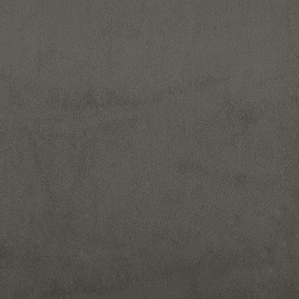 Testiera-Testata Decorativa Grigio Scuro 80x5x118/128 cm Velluto 602898
