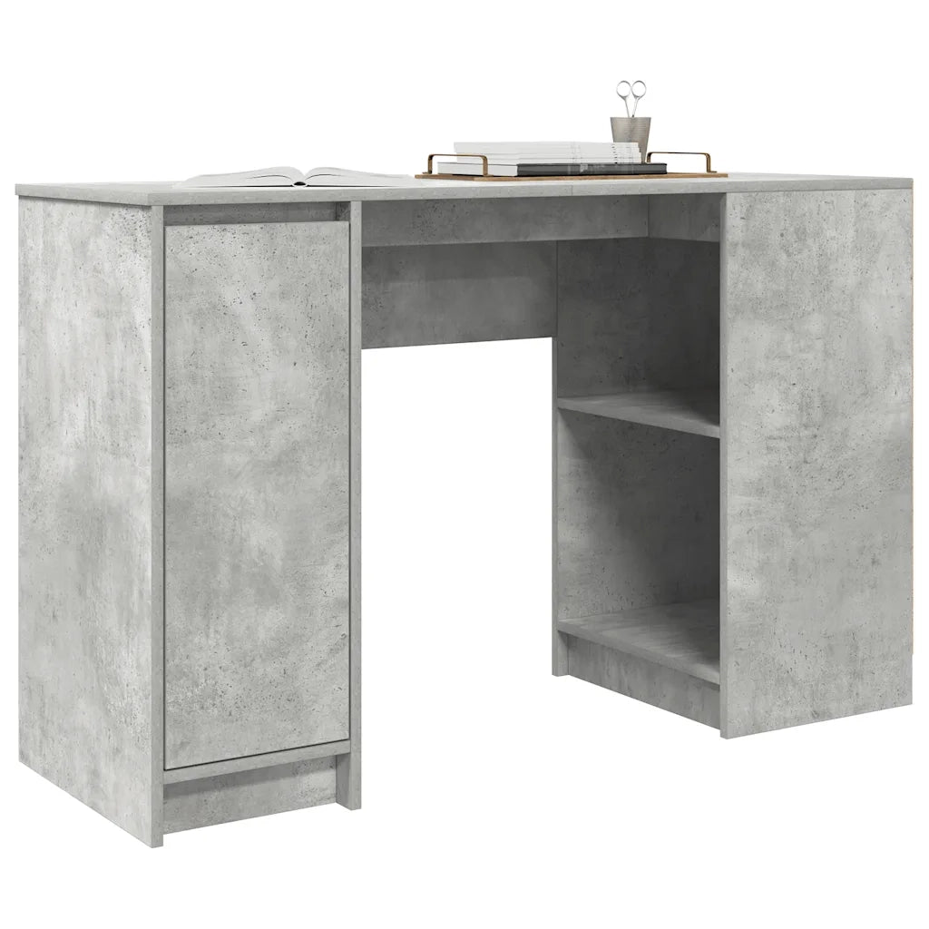 Scrivania Grigio Cemento 120x42x76 cm in Legno Multistrato 861817