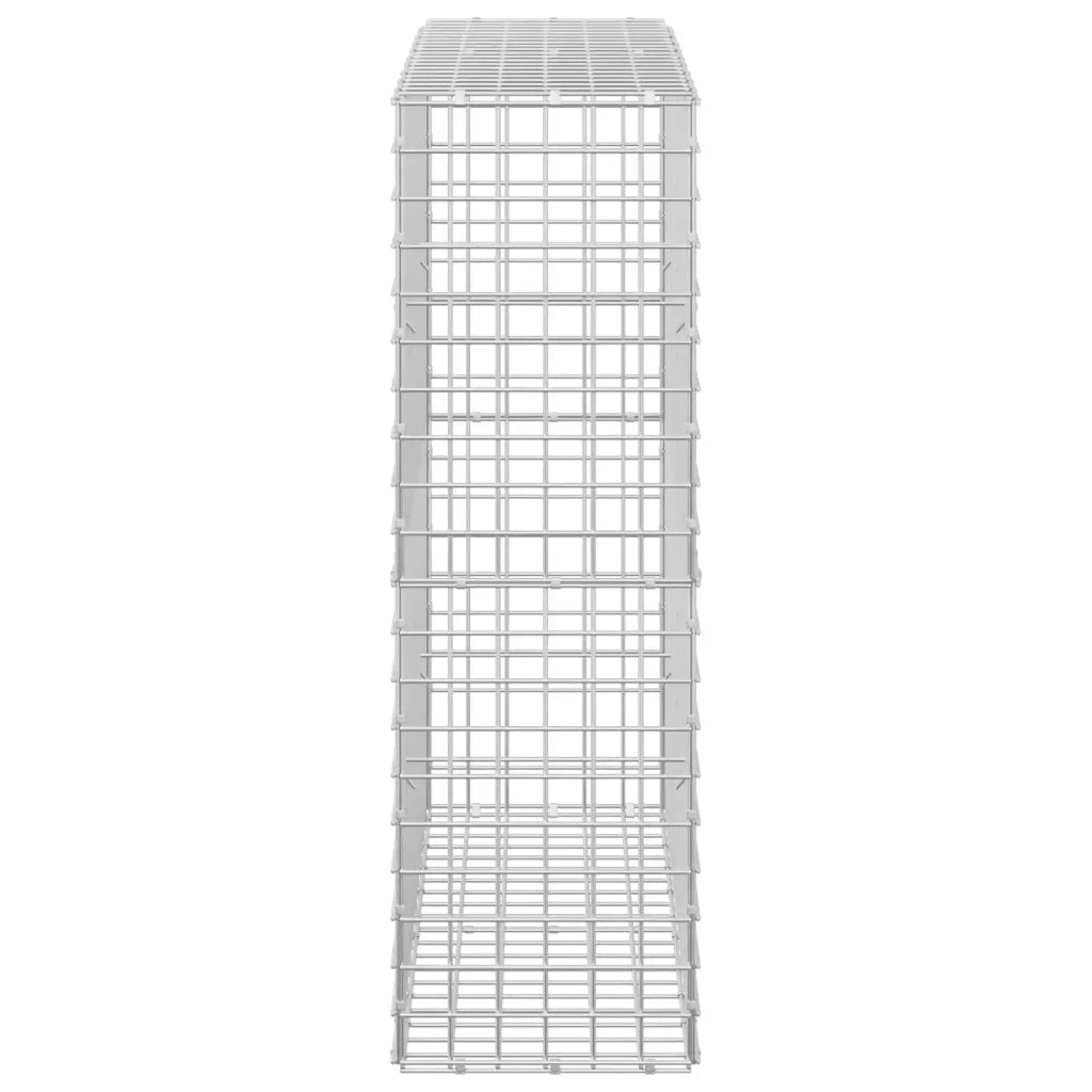 Gabione con filo da 5 mm e rete da 5x5 cm 100x30x100 cm 3464156