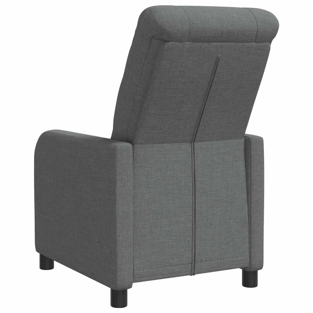 Divano Sedia-Poltrona reclinabile Grigio Scuro Tessuto 608858