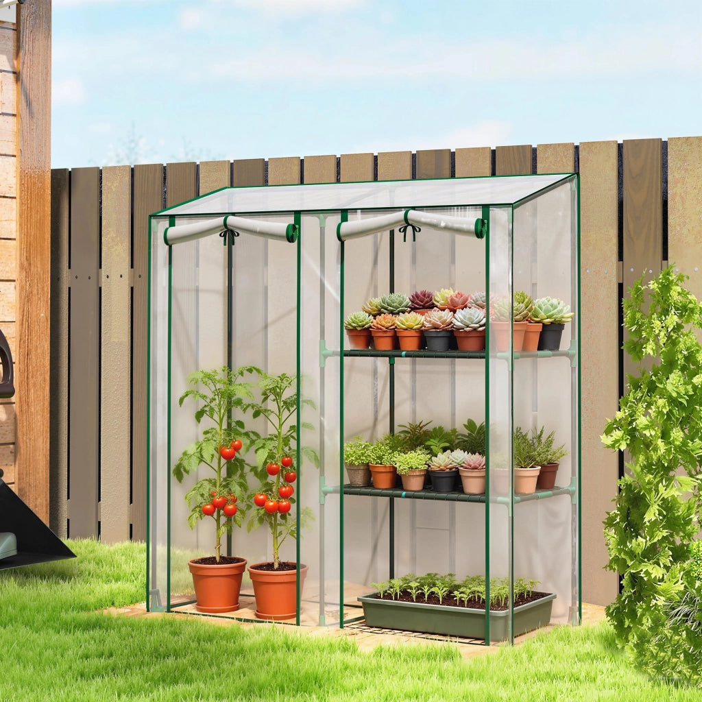 Serra Verticale a 2 Sezioni ¨C zephmum ¨C Verde Scuro e Acciaio, 143x45x151 cm