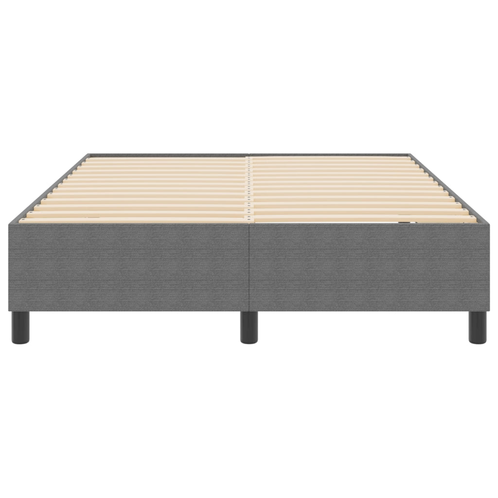 Letto Box Spring Grigio Chiaro 140x200 cm in Tessuto Corduroy