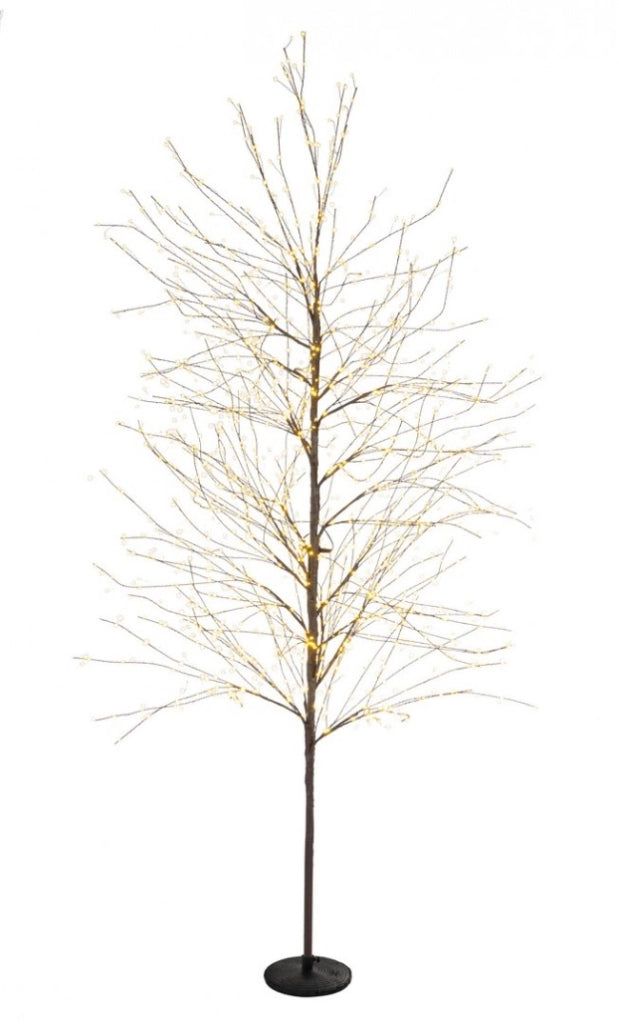 Albero di Natale bunch marrone 2000 microLED classico H210