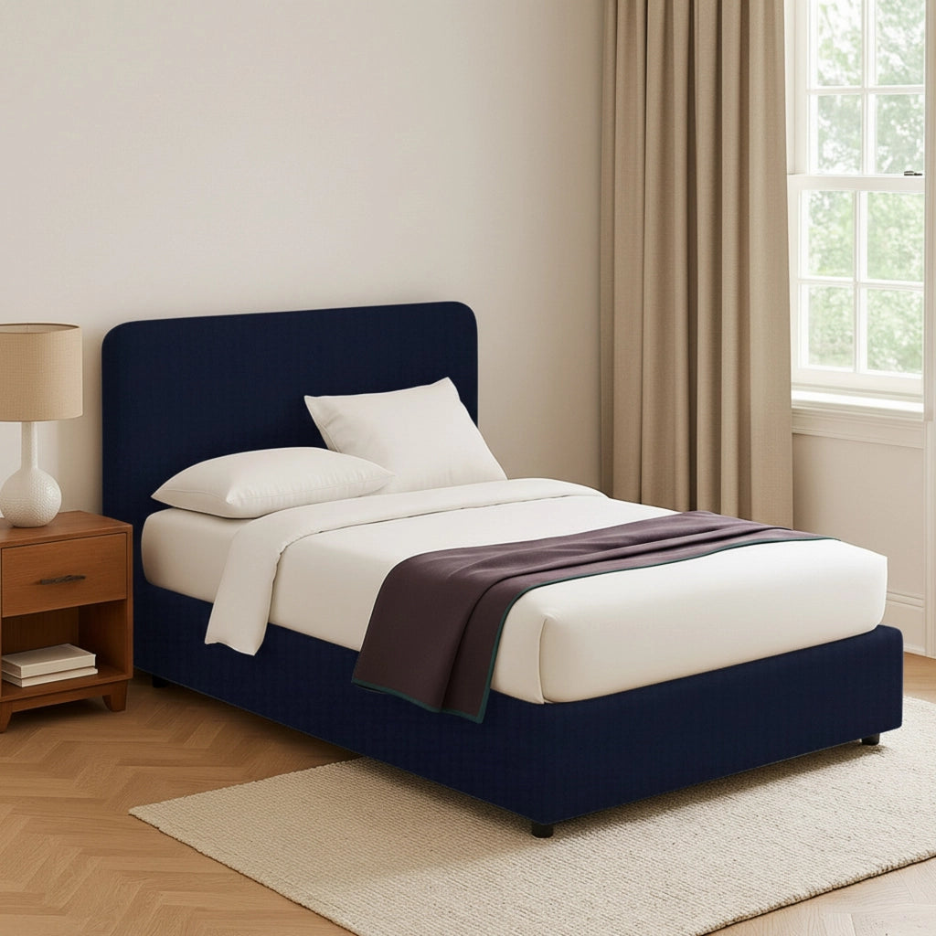 Telford, Letto Piazza e Mezza Sfoderabile Made in Italy, Viola Scuro