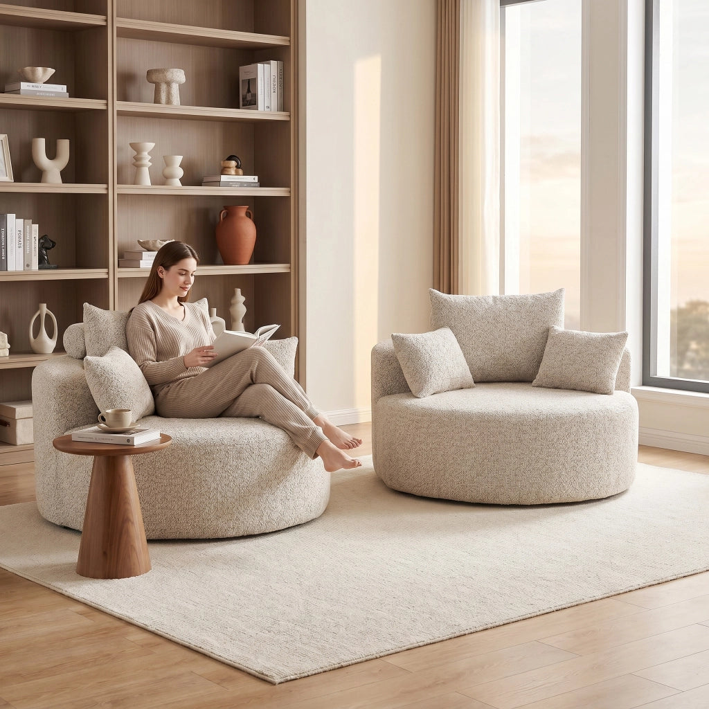 Poltrona Letto Singola in Tessuto Chenille ¨C MINIMAL ¨C Reclinabile, Soggiorno