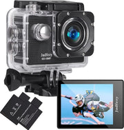 Cannoni Subacquei - Ultra HD 1080p - 30M subacqueo (IP68) - 12 MP - Micro-SD - Schermo LCD - Nero -