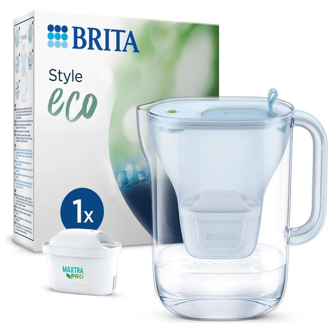 Brita 1051367 Bottiglia per filtrare l'acqua Capacita' 2,4 L Tecnologia MAXTRA Lavabile in lavastoviglie colore Verde Trasparente