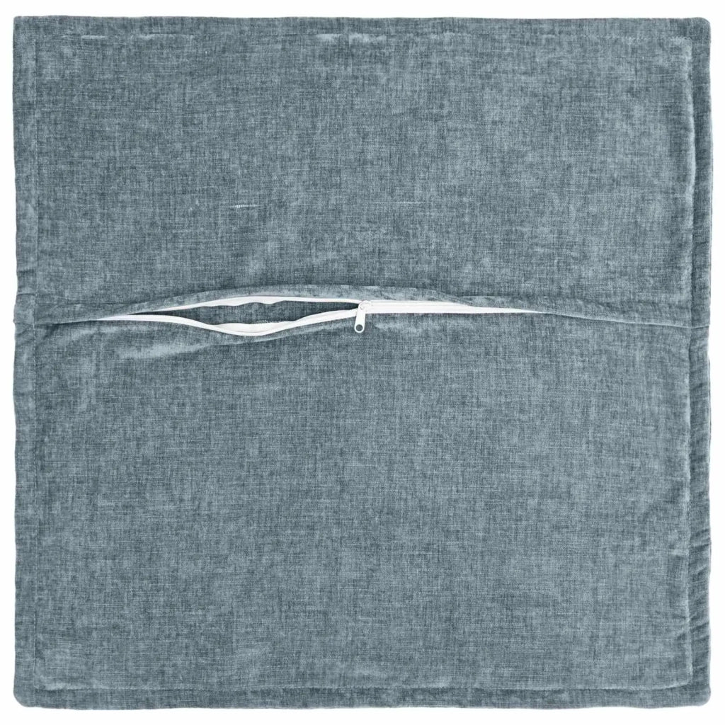 Federa 2 pz HOUTEN Azzurro 55 x 55 cm Tessuto Chenille 920457