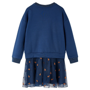 Abito da Bambina a Maniche Lunghe Blu Marino 104 CFW9342619