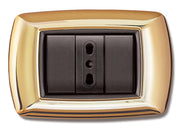 PLACCA LIFE LIVING PLAST ORO 3P- ELETTROCANALI- 10,0 pz