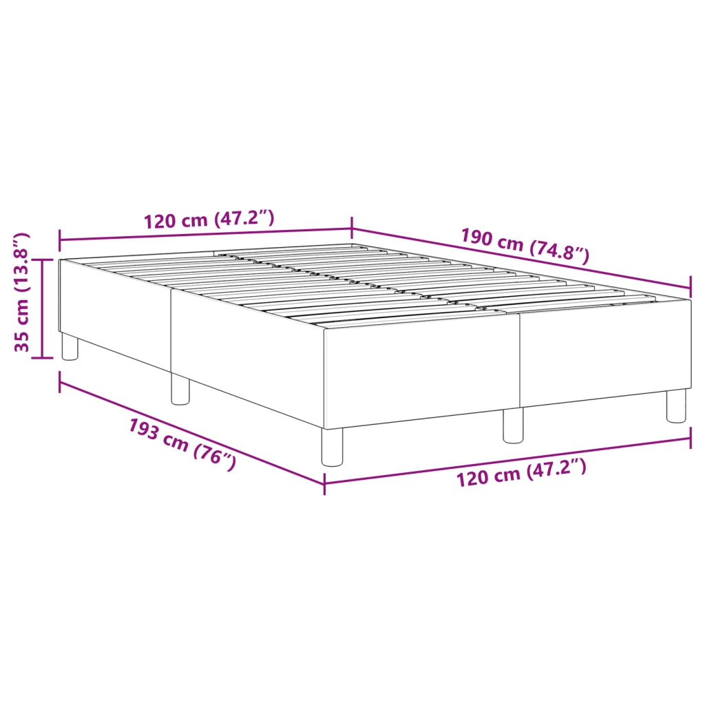 Letto Box Spring Blu Matrimoniale Piccolo in Tessuto Corduroy