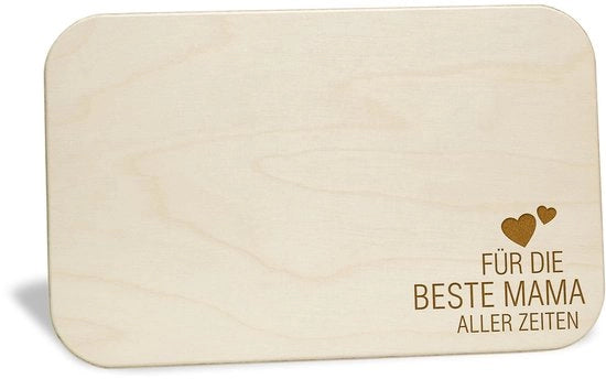 Scritta personalizzata per tavola da colazione con stampa a gravure | Regalo per mamma per la Festa della Mamma, compleanno, Natale | Tavola da colazione personalizzata con frase | Idee regalo, regalo di compleanno, piccola sorpresa
