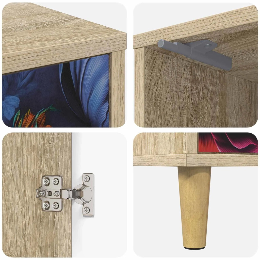 Armadio da Notte KIEL 2 pz Rovere Sonoma 36 x 33 x 50 cm 8007218