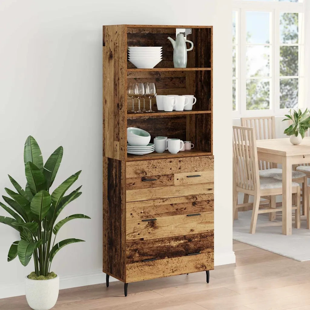 Credenza con cassetto 2 pcs Legno vecchio Legno multistrato 3415618