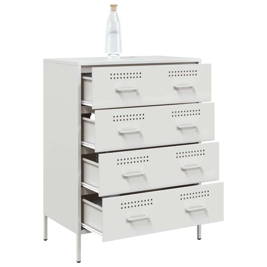 Credenza | Madia | Buffet da pranzo | Armadio da pranzo Bianca 68x39x89 cm in Acciaio