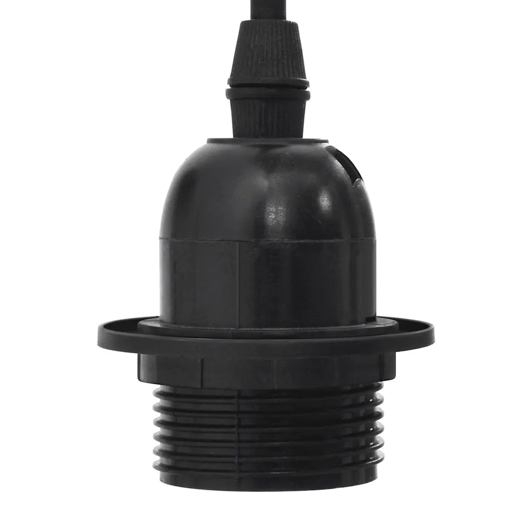 Lampada a Sospensione con 3 Portalampada E27 in Metallo Nero CFW6806044