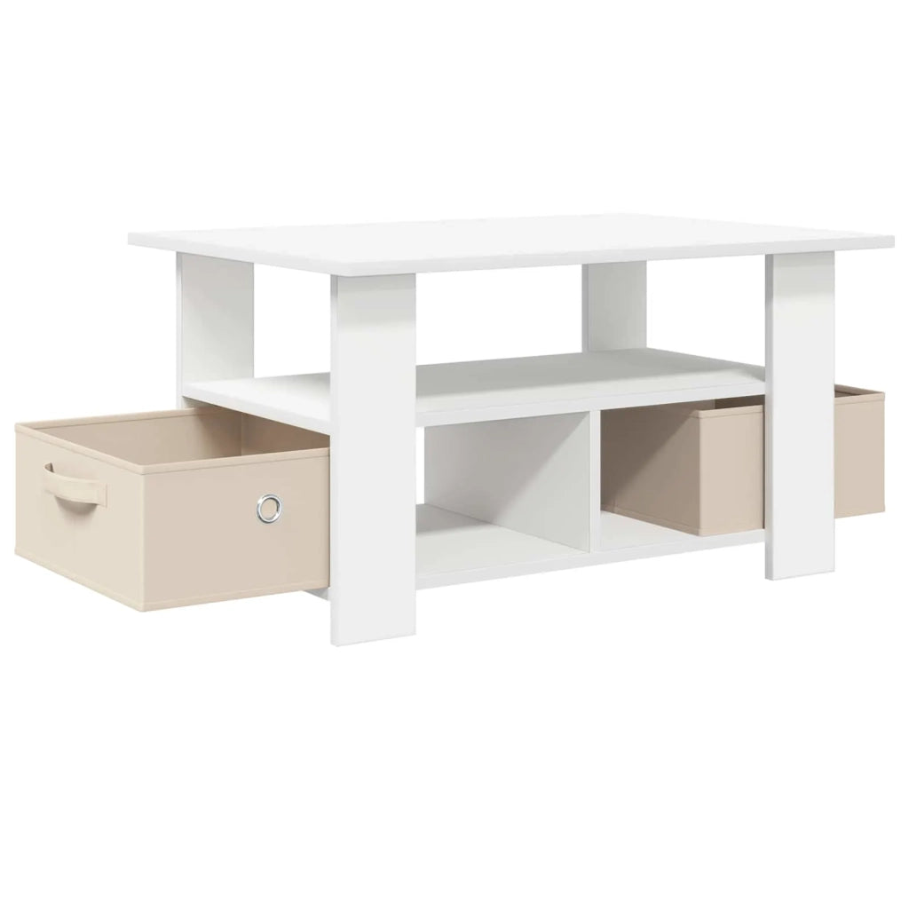 Tavolino da salotto Bianco 77 x 55 x 42 cm Legno multistrato 8000412