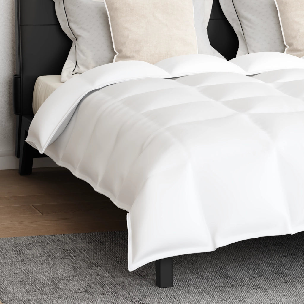Set di Piumoni con cuscino 3 pcs Bianco Piuma d'anatra