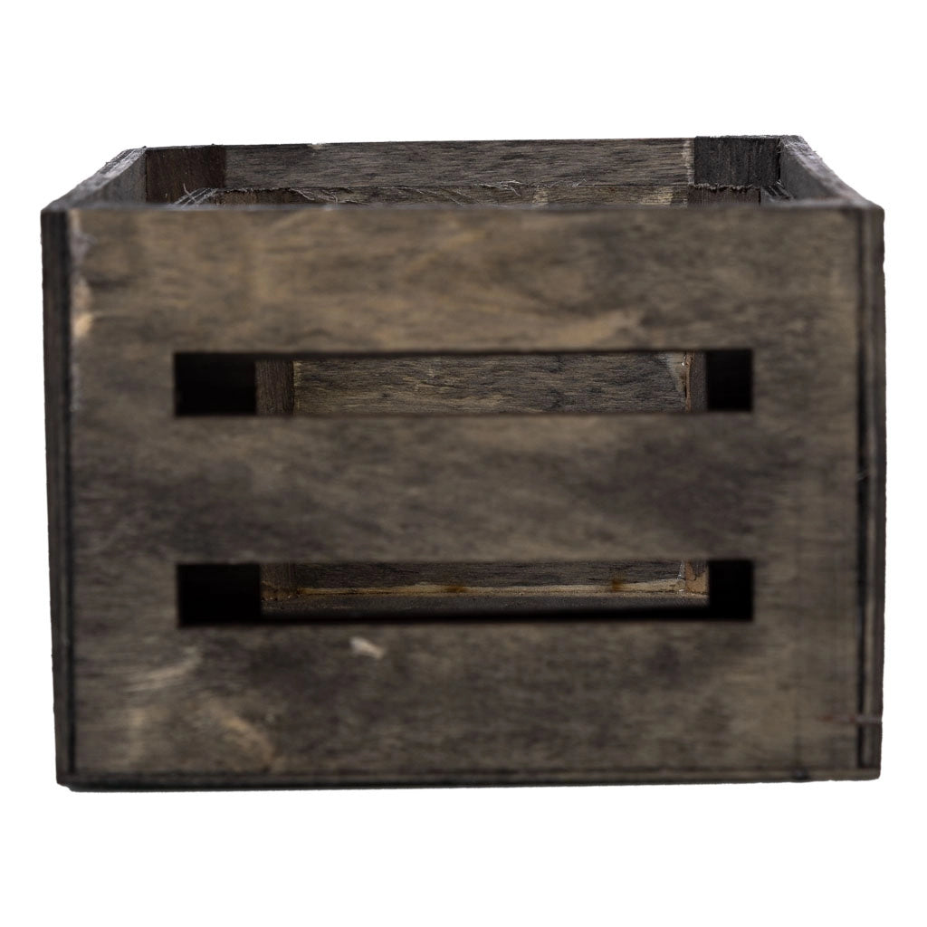 Set cassetti in legno 2 pezzi grigio 20x13x09-16x11x08h cm