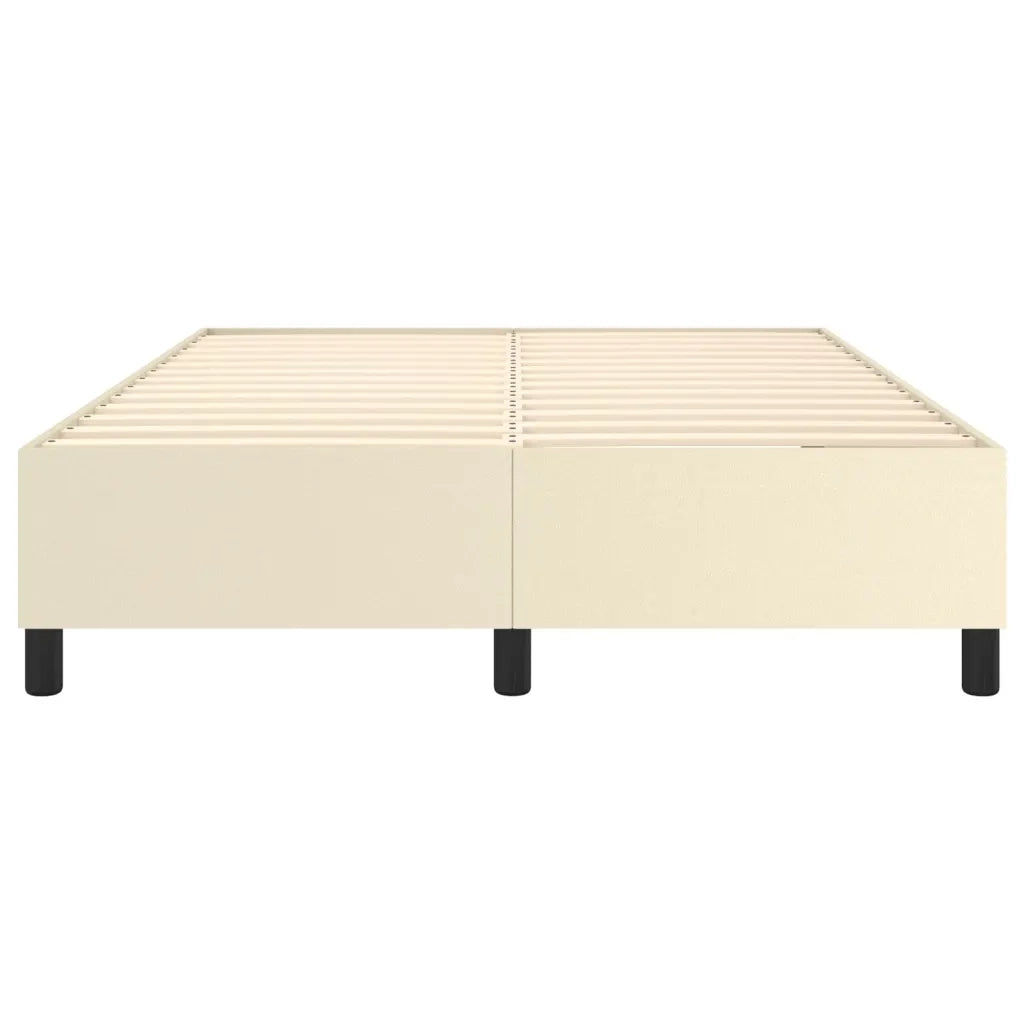 Struttura Letto a Rete a Molle Crema 140x200 cm in Similpelle 3121049