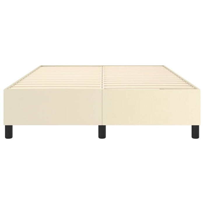 Struttura Letto a Rete a Molle Crema 140x200 cm in Similpelle 3121049