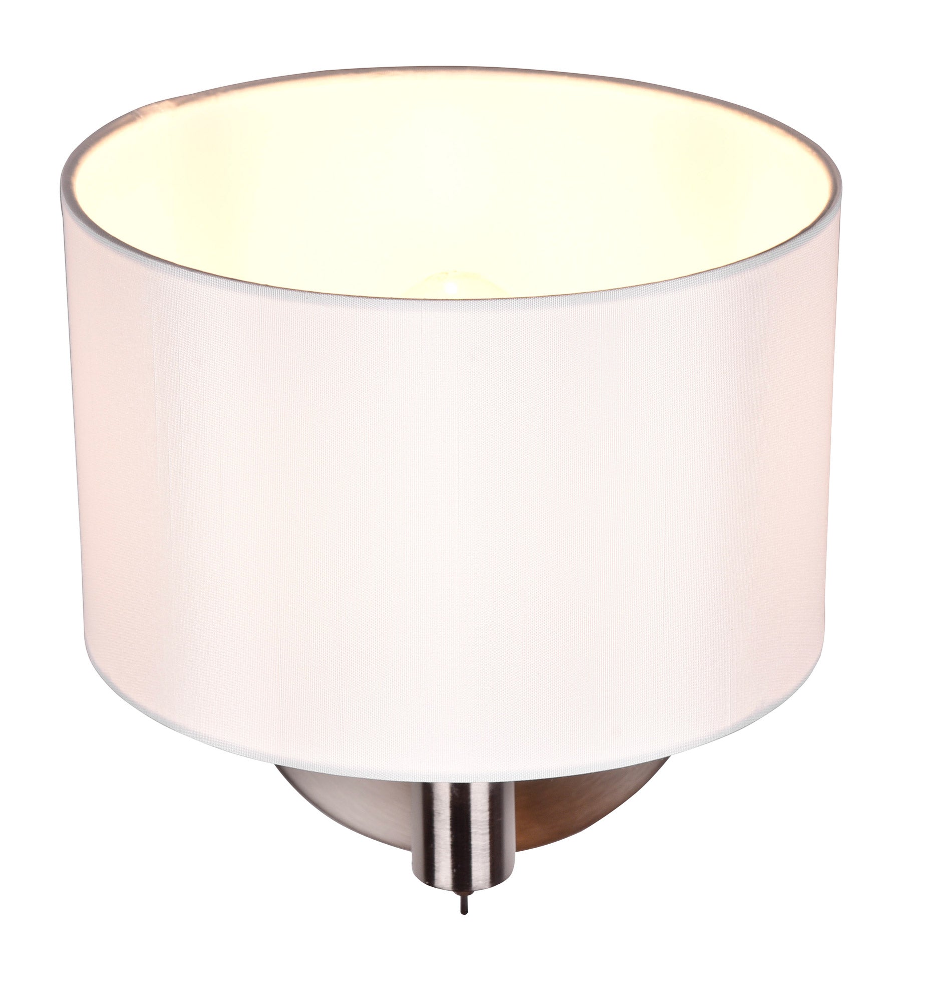 Applique da Interno Attacco E27 in Metallo Nikel Satinato