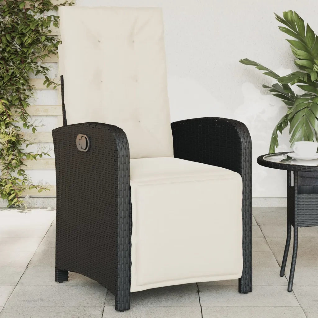 Sedie da Giardino Reclinabili 2 pz | Sedie da Esterno con Poggiapiedi Polyrattan
